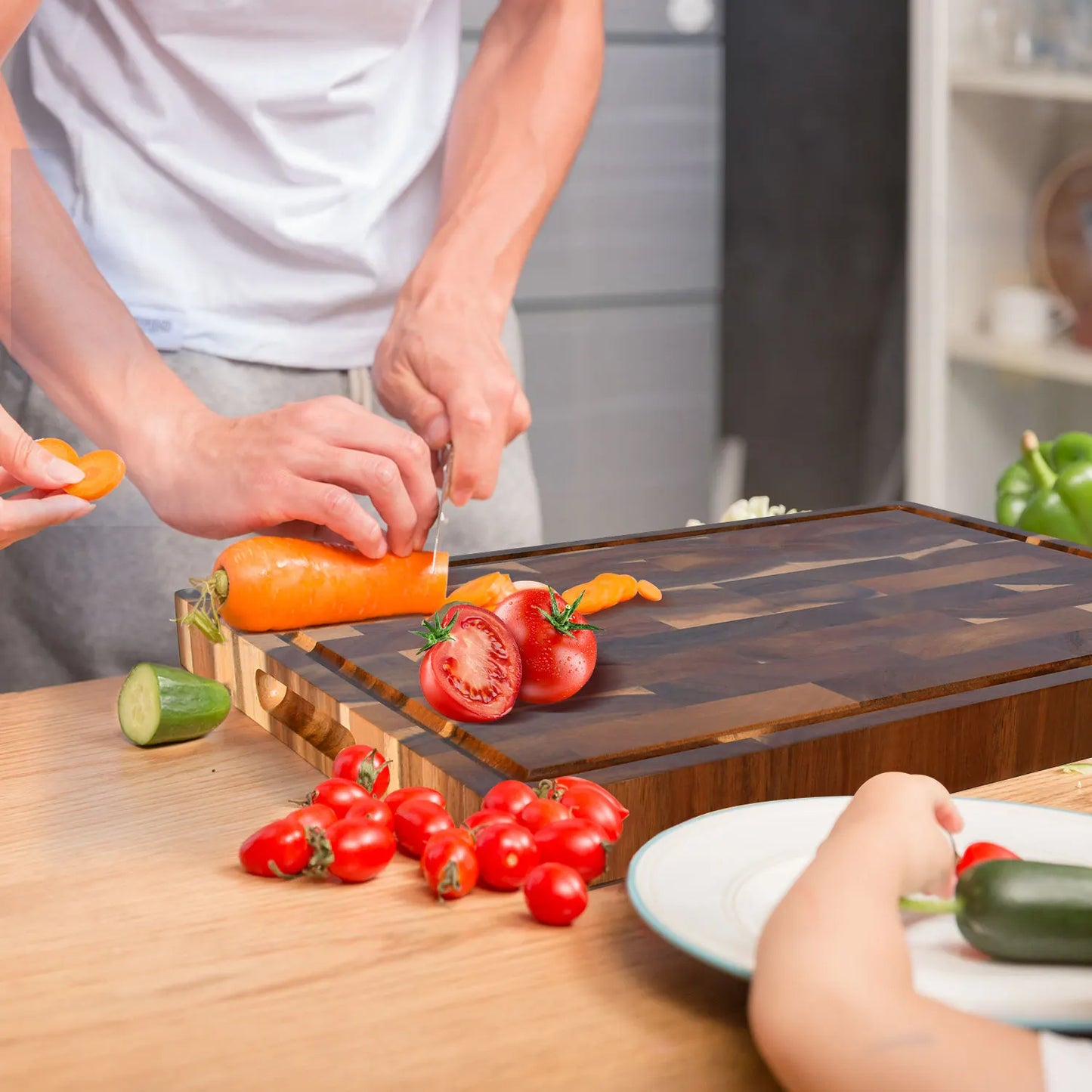 16 inch End Grain Cutting Board