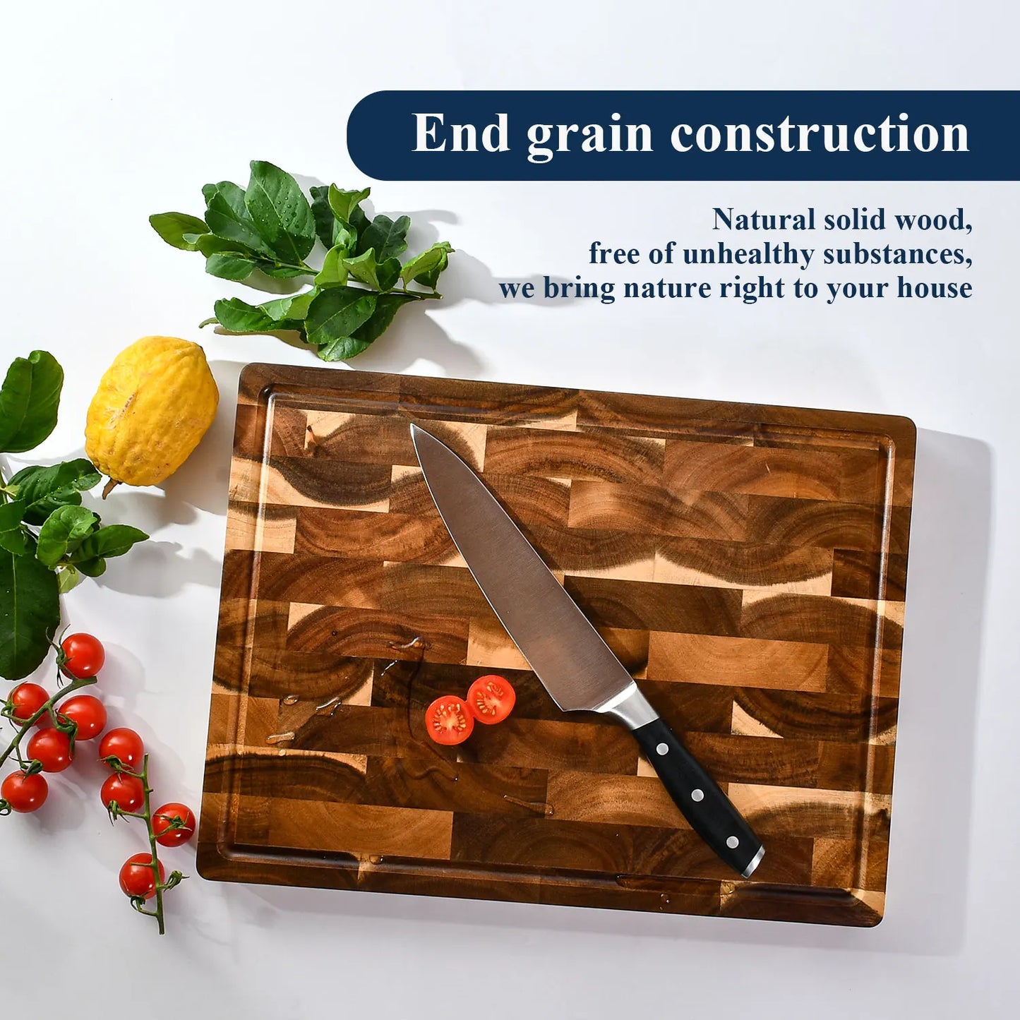 16 inch End Grain Cutting Board
