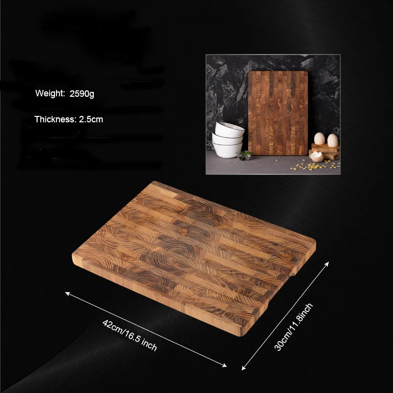 Teak Wood End Grain Cutting Board