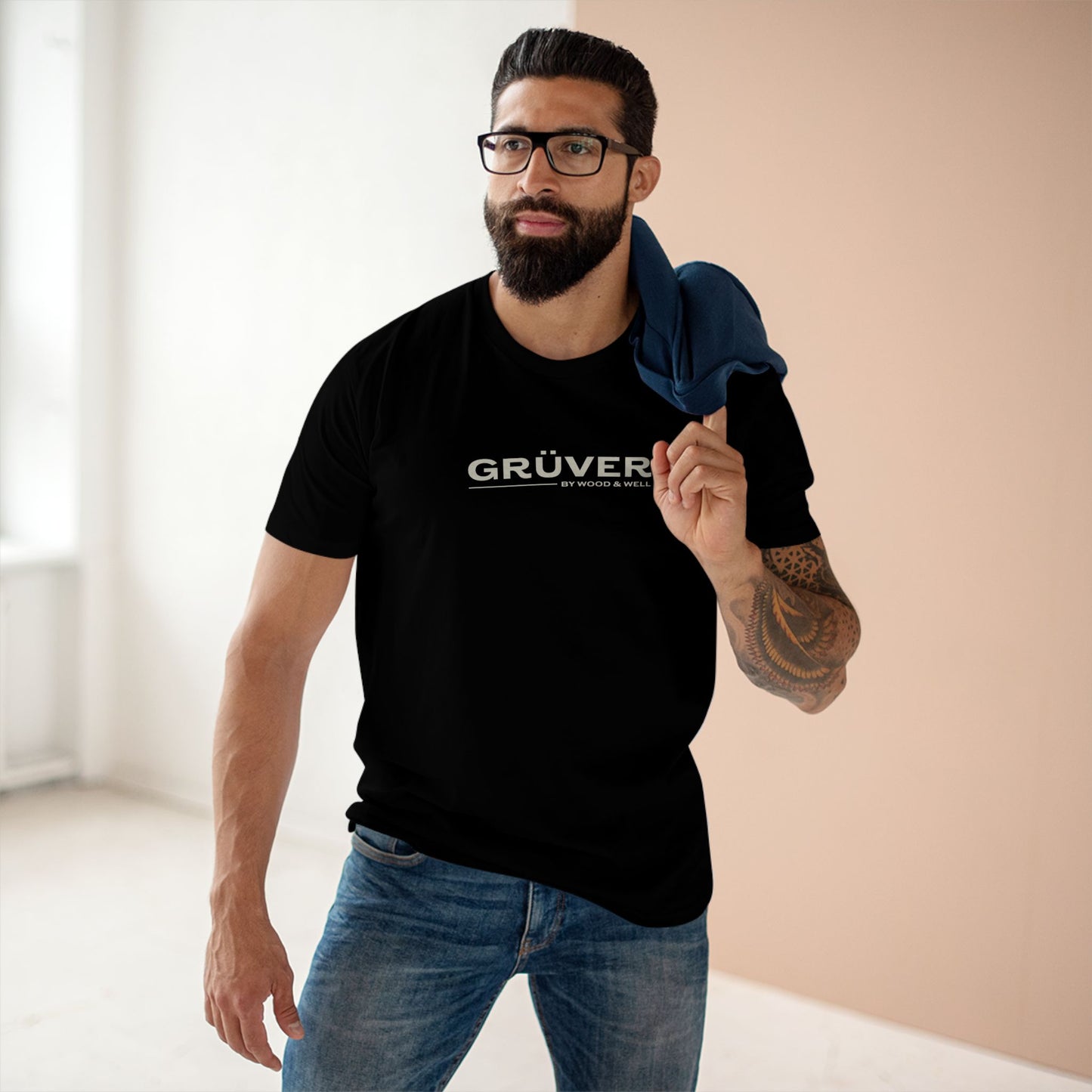 T-Shirt — 'GRÜVER' Minimal Logo Tee