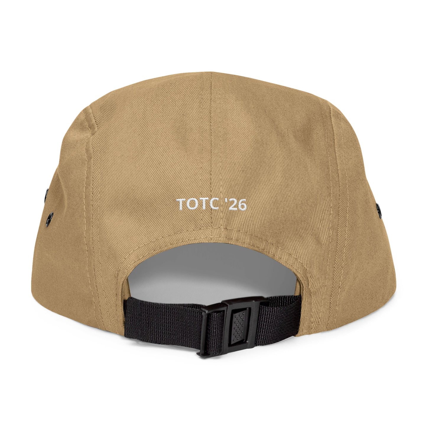 Gruver Embroidered 5-Panel Cap — Minimalist Logo Hat (TOTO ’26 Back Embroidery)