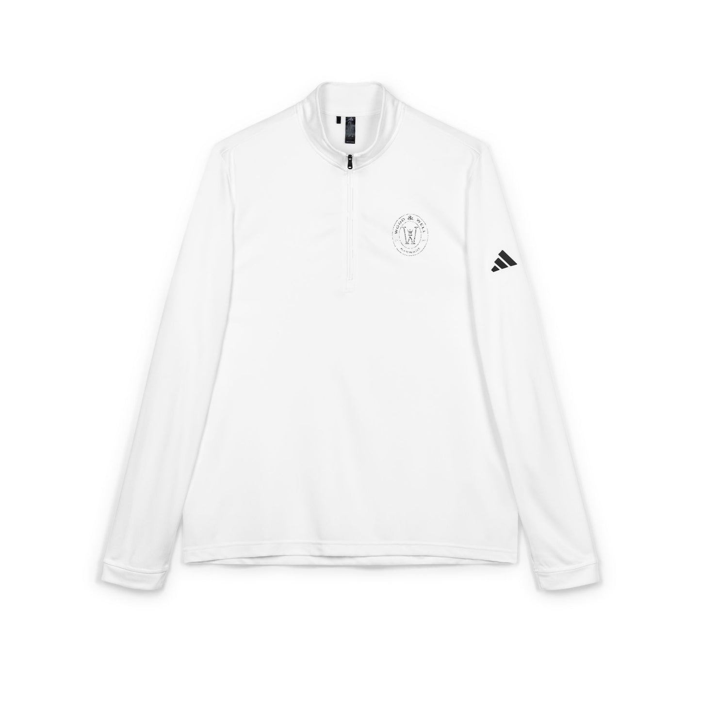 White Quarter-Zip Pullover