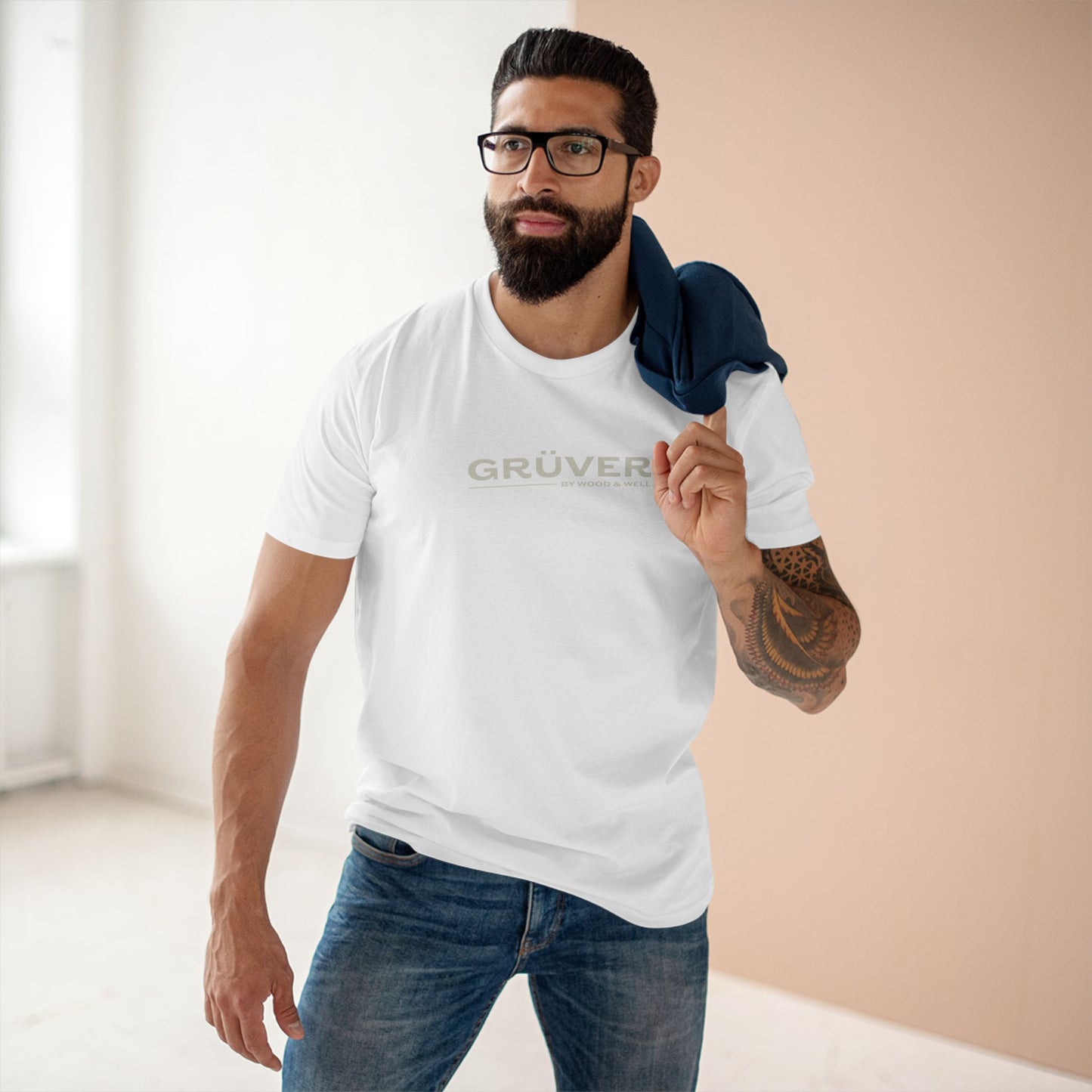 T-Shirt — 'GRÜVER' Minimal Logo Tee