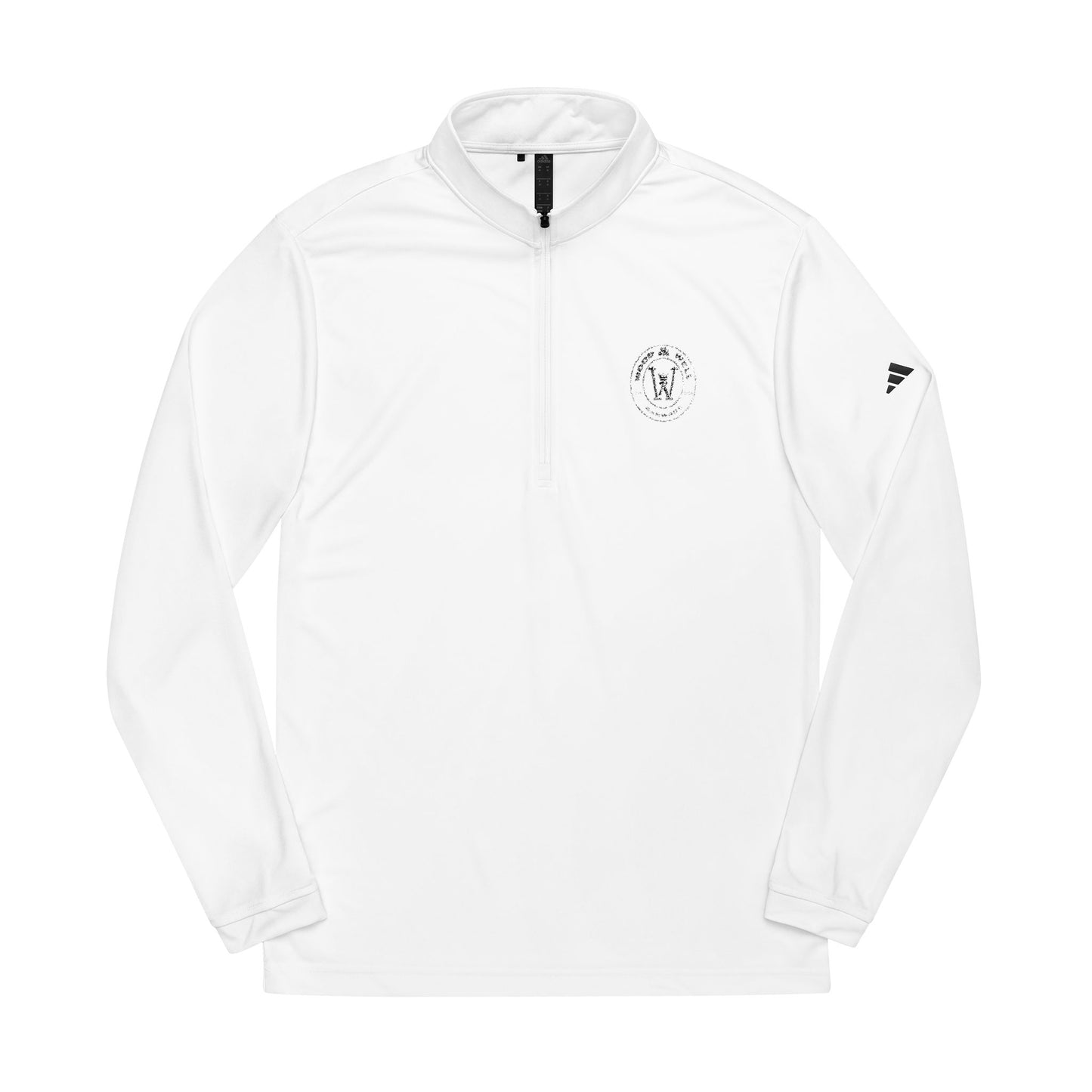 White Quarter-Zip Pullover