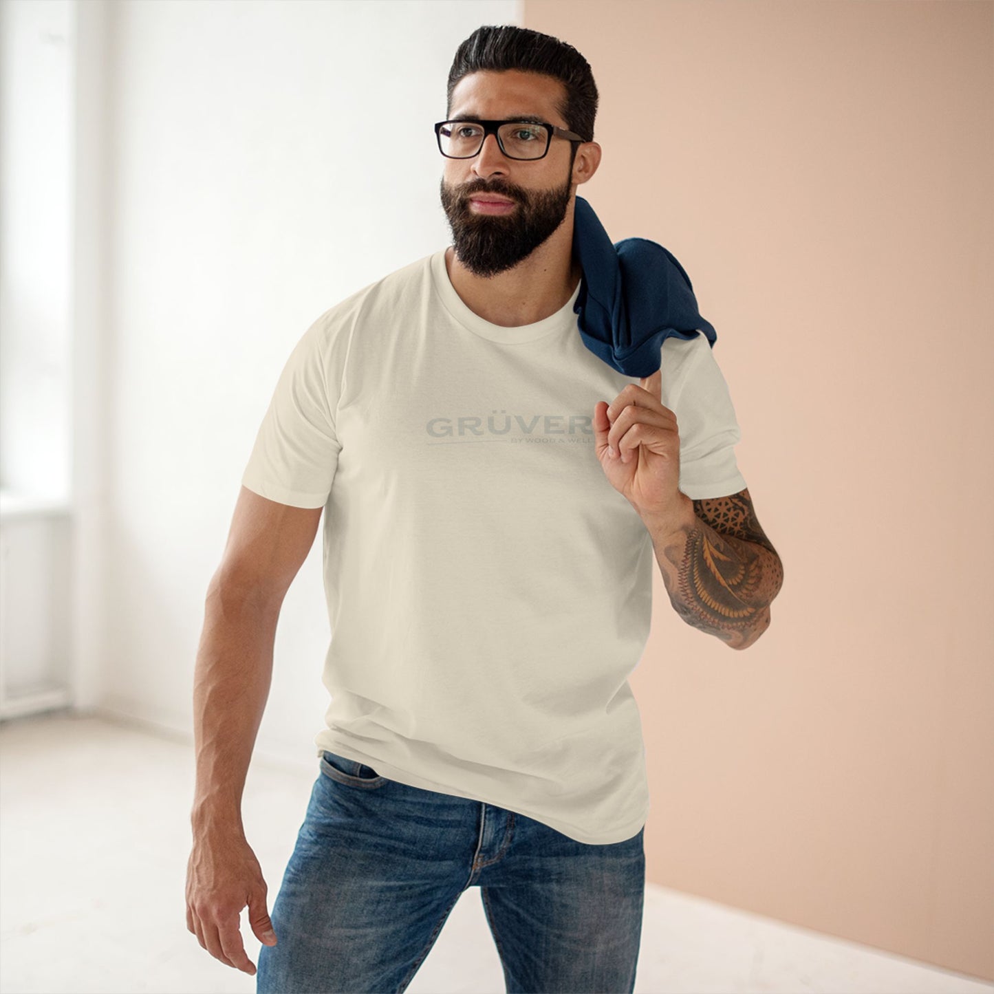 T-Shirt — 'GRÜVER' Minimal Logo Tee
