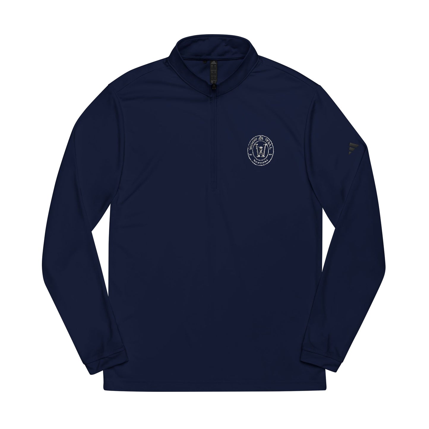 White Quarter-Zip Pullover