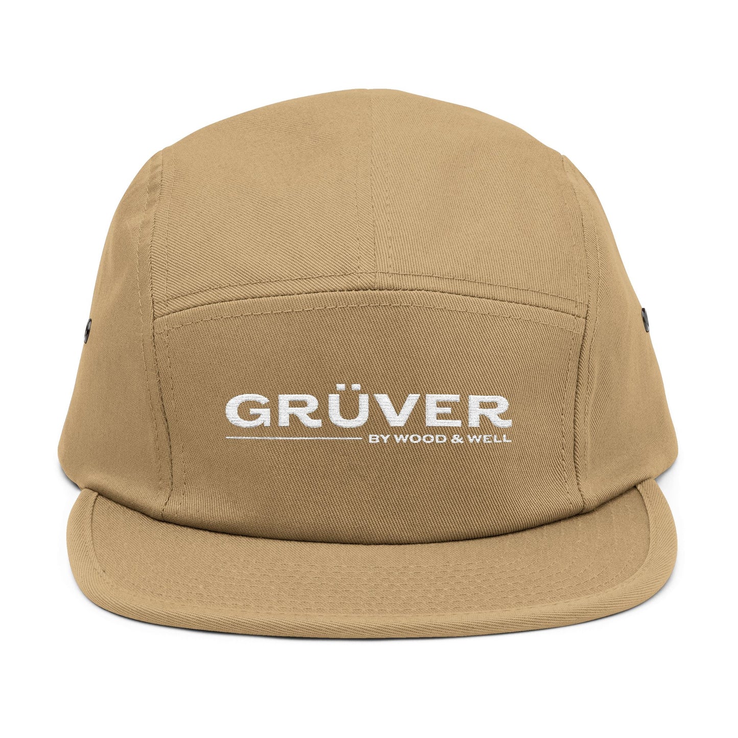 Gruver Embroidered 5-Panel Cap — Minimalist Logo Hat (TOTO ’26 Back Embroidery)