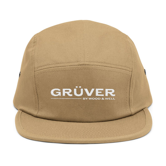 Gruver Embroidered 5-Panel Cap — Minimalist Logo Hat (TOTO ’26 Back Embroidery)