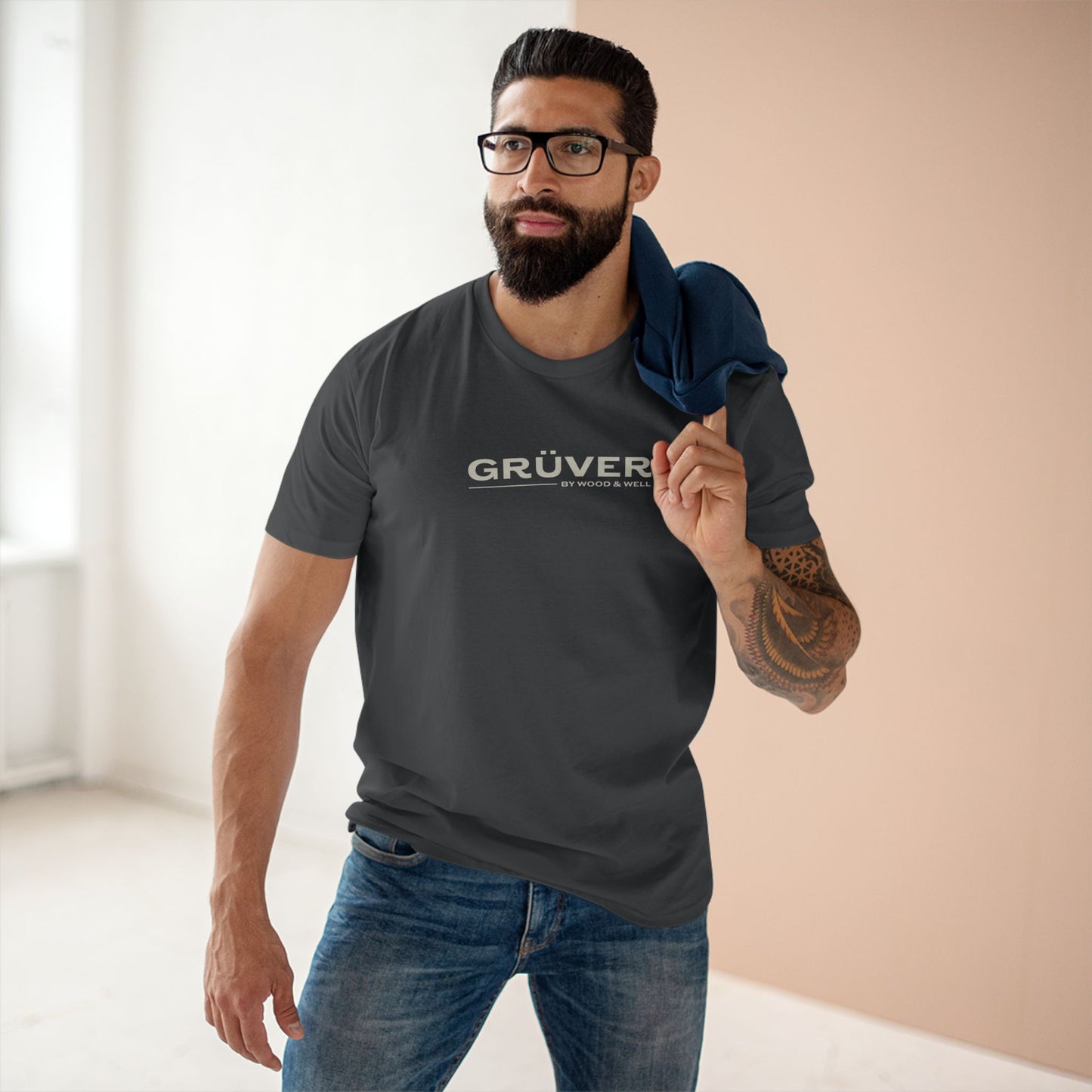 T-Shirt — 'GRÜVER' Minimal Logo Tee