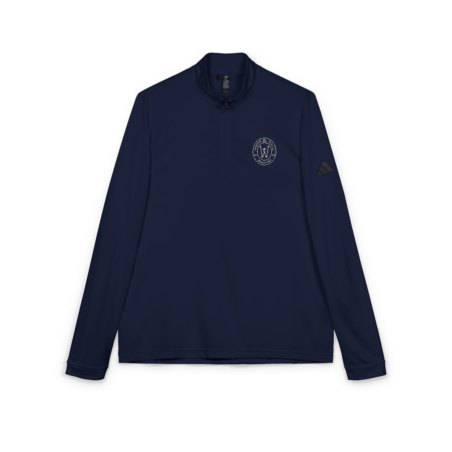 White Quarter-Zip Pullover