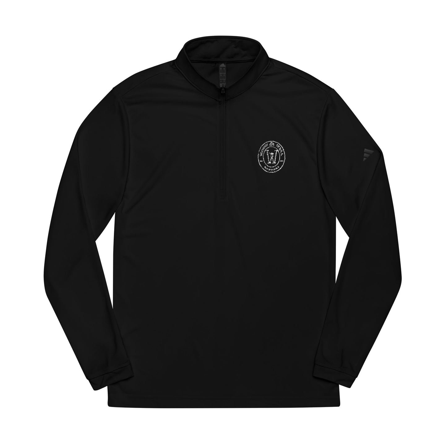 White Quarter-Zip Pullover