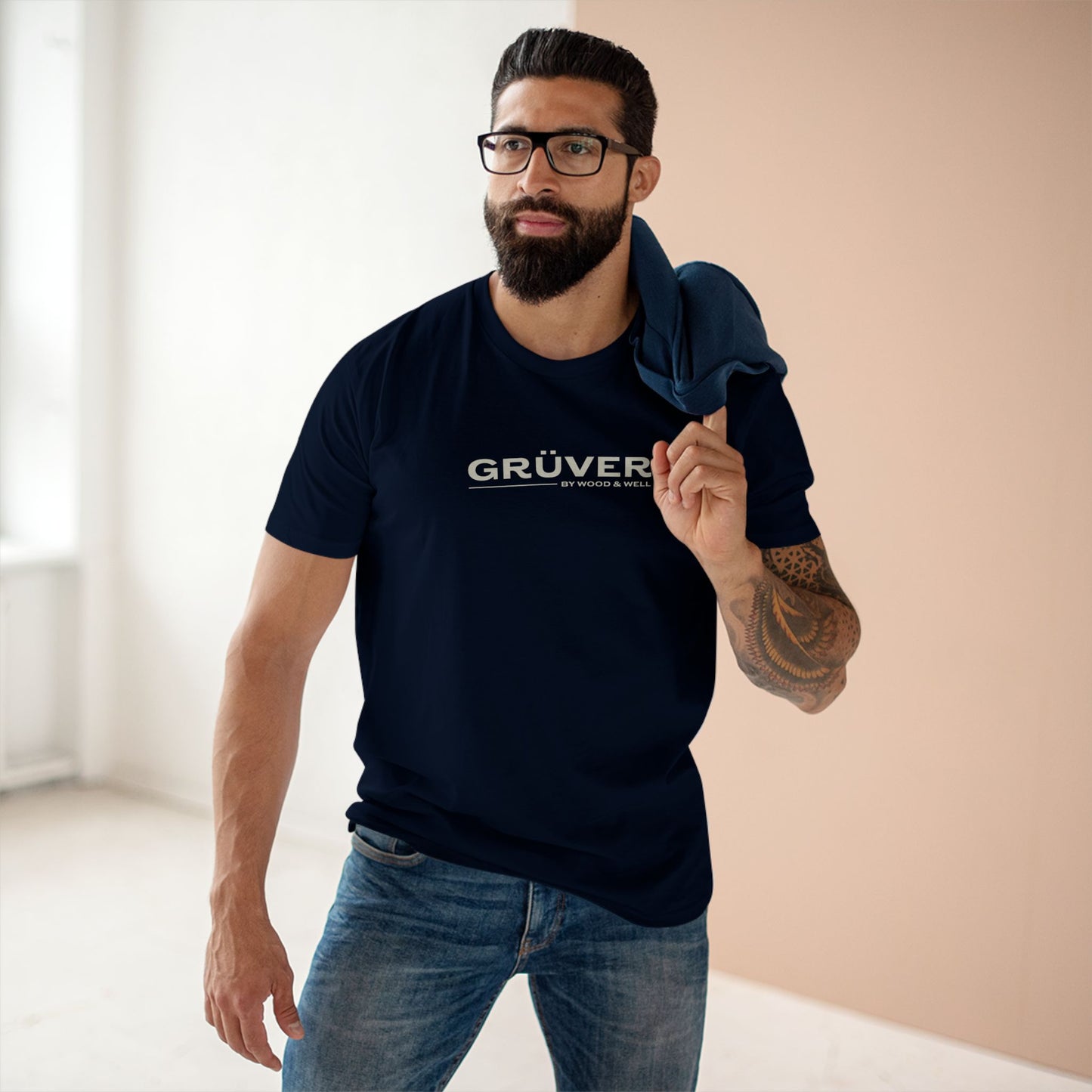 T-Shirt — 'GRÜVER' Minimal Logo Tee