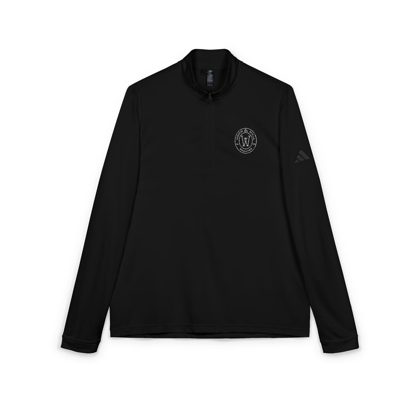 White Quarter-Zip Pullover