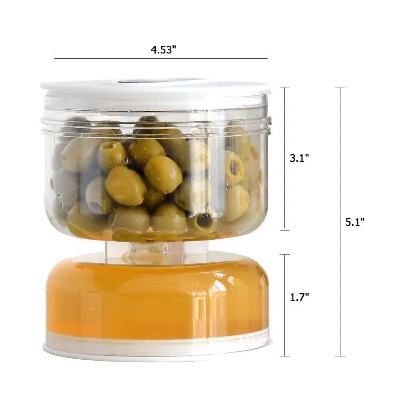 Olive/Cherry Garnish Jar (Plastic) - Dry and Wet Dispenser