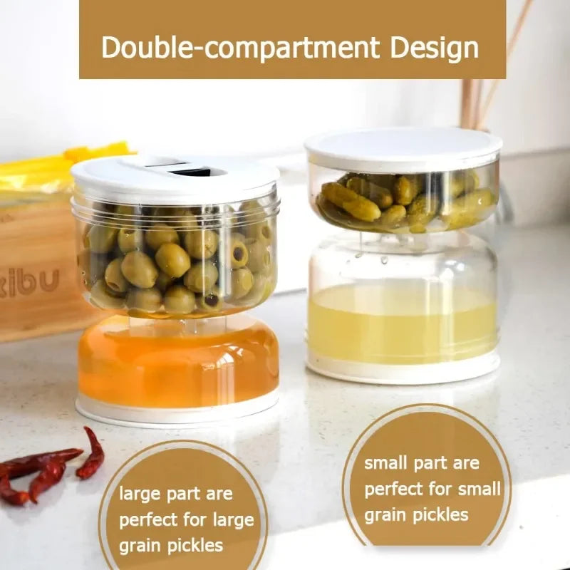 Olive/Cherry Garnish Jar (Plastic) - Dry and Wet Dispenser